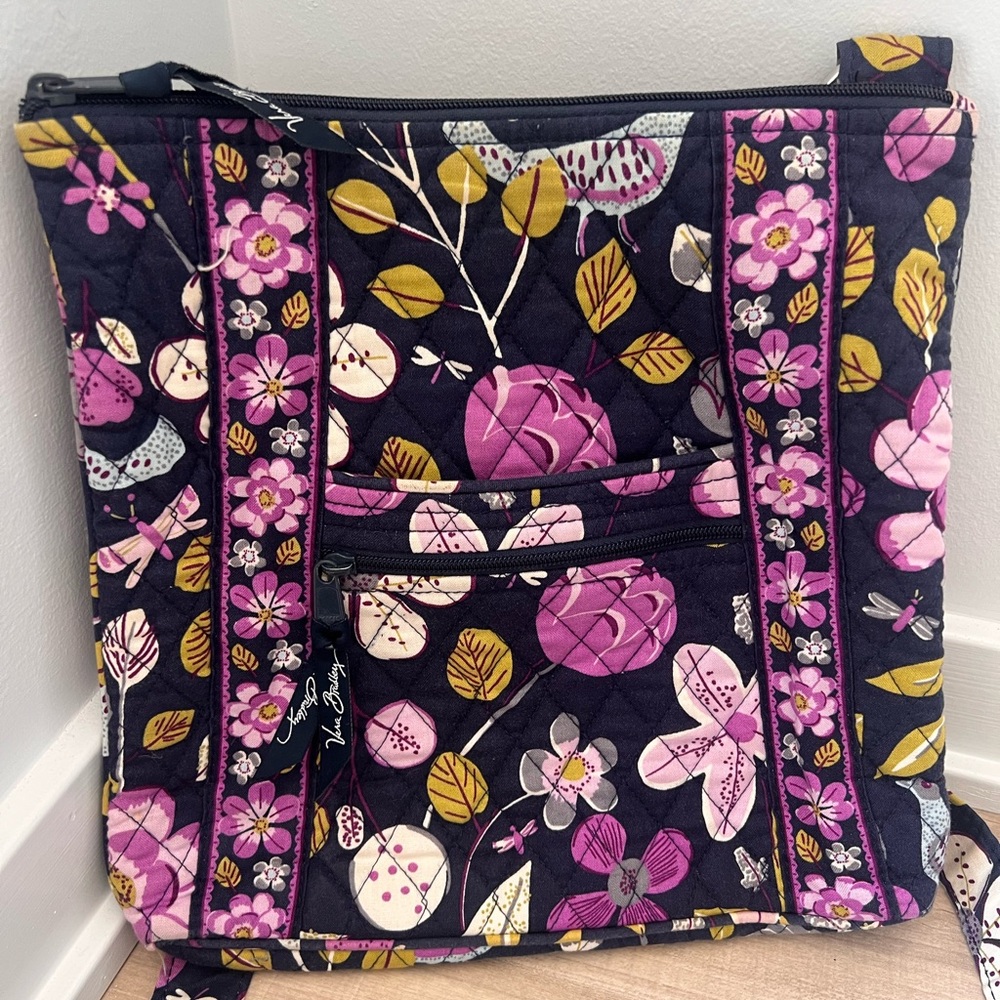 Vera Bradley Purple and Pink Floral Tote